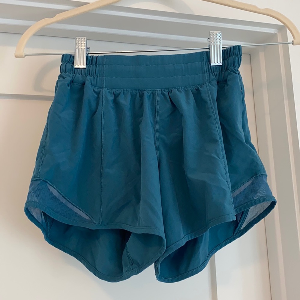 LULULEMON teal shorts! SUPER RARE